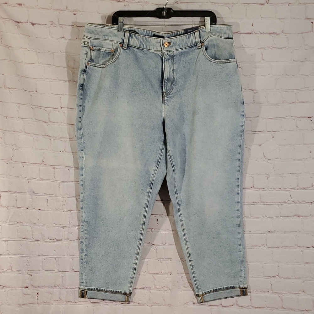 NEW Talbots Everyday Relaxed Jeans Ankle Light High Straight Stretch Womens 20W